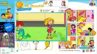 Smile. Pages 6-7. Hello. Английский с улыбкой. Страницы 6-7. Урок 2. Тема Hello!