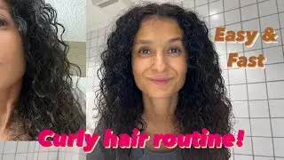 Curly hair routine for beginners  | Easy & Fast curls | No fancy products needed | By Siham Soleil