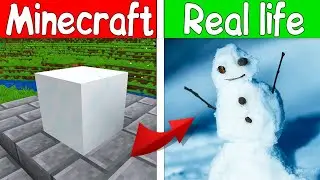 Realistic snow - realistic minecraft - meme