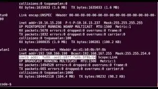 How to find IP address and MAC address on ubuntu systems