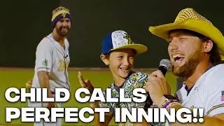 9 Year-Old Gets Strikeout for Savannah Bananas Pitcher!