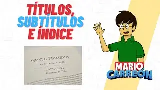 Títulos, Subtítulos e Índice