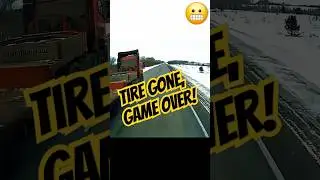Tire Explodes! 😱 Truck Crashes Into a Ditch! 