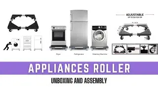 Appliances Roller | Movable Base Stand for Refrigerator and Washing Machine (UNBOXING and ASSEMBLY)
