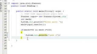 Java School grading system using if statements