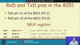 8051 Microcontroller(Contd.)12 #ch19sp #swayamprabha