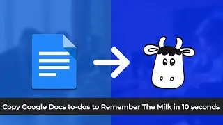 Google Docs to Remember the Milk Integration - To-dos