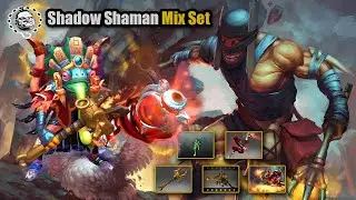 Dota 2 Shadow Shaman Best Mix Set Lash of the Lizard Kin + Crimson Censer Gliss + Golden Slaughter
