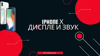 Iphone Х пропадает звук/ Замена диспея