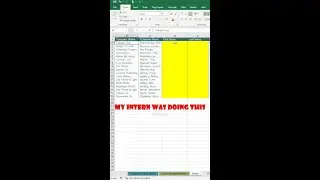 How to Flash Fill Data In Ms Excel with just 2 Keys #shortsvideo#shorts#excel