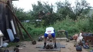 БАТРАЗ ТИБИЛОВ РЫВОК 2-ХПУДОВЫХГИРЬ ОДНОЙ РУКОЙ BATRAZ TIBILOV ONE HAND SNATCH WITH TWO KETTLEBELLS