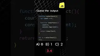 Guess the output..?