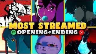 Most Streamed Anime OPENING and ENDING of each year