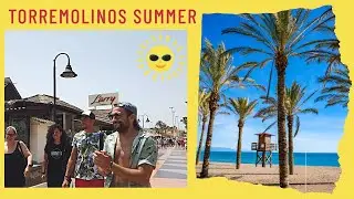 ❤️ Torremolinos Summer Promenade Walk, Costa del Sol. Malaga Spain Andalusia