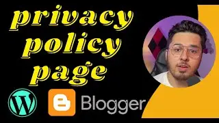 How to Create Privacy Policy Page for Blogger | blogger ,wordpress Privacy Policy Page kasay bania