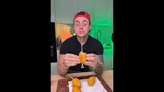 Хрустящие куриные ножки с пюре и сыром🍗 
