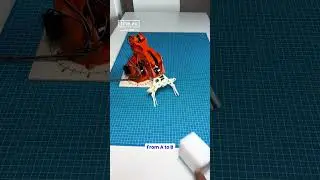 Testing Braccio Robot in Action - Moving Object A to B #arduino #engineering