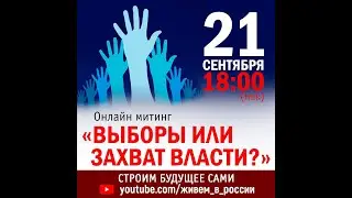 Онлайн-митинг «Выборы или захват власти?»