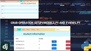 Django CRUD operation  function based  view with model form in Django project 