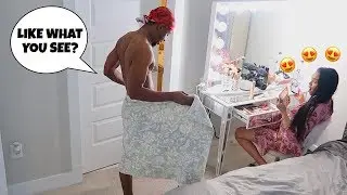 FLASHING My Girlfriend While She Does Her Makeup! *Epic Reaction*