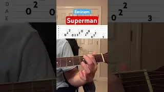 How To Play Superman by Eminem | Easy Guitar Tutorial 