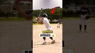 Kid has PERFECT two-strike approach 😂