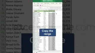Generate Random Numbers in Excel 🎲 #excel #msexcel #shorts #myexcelonline