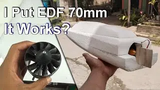 How I Built Styrofoam Boat With POWERFUL 70MM EDF!