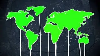 100% copywrite free world map in green screen  |chroma key |green screen effects