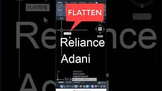 flatten command in AutoCAD 