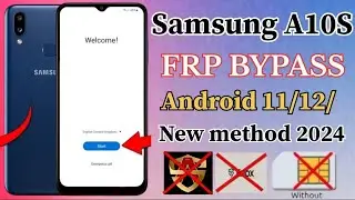 Samsung A10S/ All Model || FRP BYPASS || New Method 2024