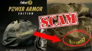 Fallout 76 SCAMS Customers: Power Armor Special Edition Canvas to Nylon Bag