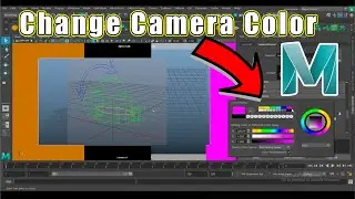 Change Camera Gate Color in Maya || Maya Tutorial || Maya 2018 || Ak Studio
