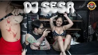 Sexy Bali DJ Gets Butterfly Tattoo on Her Ribs | DJ Sesa x Hendric Shinigami Tattoo Bali