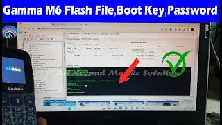 Gamma M6 (SPD6531A) Flash File, Boot Key and Password Unlock