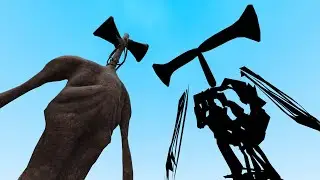 NEW SIREN HEAD VS NEW SHADOW SIREN HEAD!! Garry's Mod [Siren Head Trevor Henderson] Gameplay