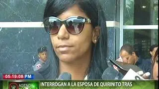 Interrogan a la esposa de Quirinito tras intentar salir del país sin autorización