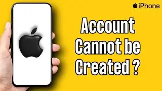 How to Fix Your Account Cannot be Created at this Time | Apple ID Could Not Created Apple account