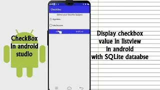 Checkbox in android | get multiple checkbox value and display listview in android SQLite database