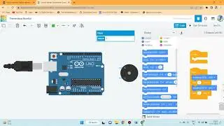Indian National Anthem played on a Piezo buzzer in Simulation using TinkerCad