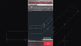 How To draw Line with Angle In AutoCad 