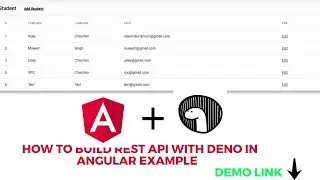 How to Build  Rest API with Deno in Angular   example #deno | Vijay Chauhan |