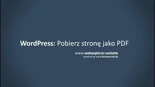Jak zapisać stronę WordPress jako plik PDF?