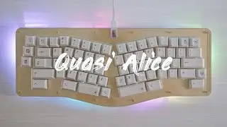 Quasi Alice Build & Typing Sounds (Marshmallow Switches, EPBT Extended 2048 Keycaps)