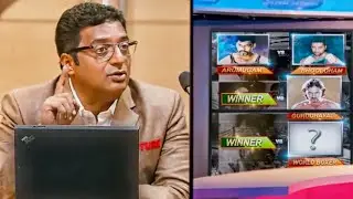 स्पोर्ट्स चैनल का प्रेजेंटेशन प्रकाश राज अपने टीम को दिखा रहा है