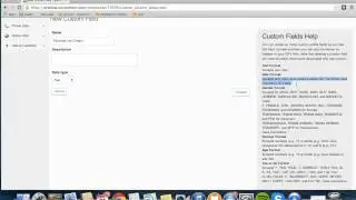 Create Custom Fields