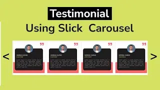 How to make testimonial slider in html | Responsive testimonial slider html css