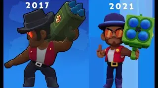 ЭВОЛЮЦИЯ ВСЕХ СКИНОВ БРАВЛ СТАРС 2017-2021 || The evolution of all skins brawl stars 2017-2021