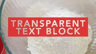 Transparent Text Block in After Effects Tutorial