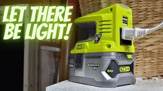 Ryobi Inverter Powers Lights Where You Don't Have Electricity